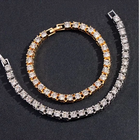 1pcs 8" Bracelet Emerald Crystals Square Box Chain - Picture 13 of 16